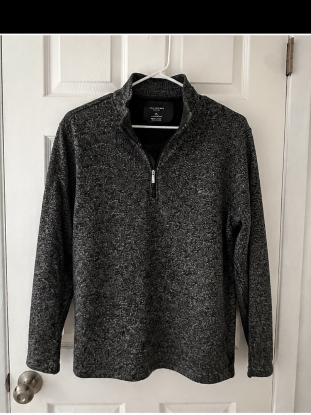Van Heusen Men's Quarter Zip Pullover Sweater - XL